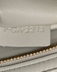 Shiny Calfskin Teen Triomphe Chalk