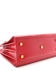 Calfskin Crocodile Embossed Baby Sac de Jour Eros Red