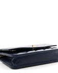 Caviar Quilted CC Turnlock Wallet On Chain WOC Navy Blue
