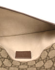 GG Supreme Monogram Neo Vintage Web Belt Bag Brown
