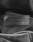 Lambskin Quilted Toy Loulou Puffer Monogram Chain Satchel Black