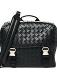 Nappa Intrecciato Postino Messenger Black