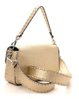 Cuoio Roma Sellerissima Nappa Sintetica Tape Stitch Baguette Platino