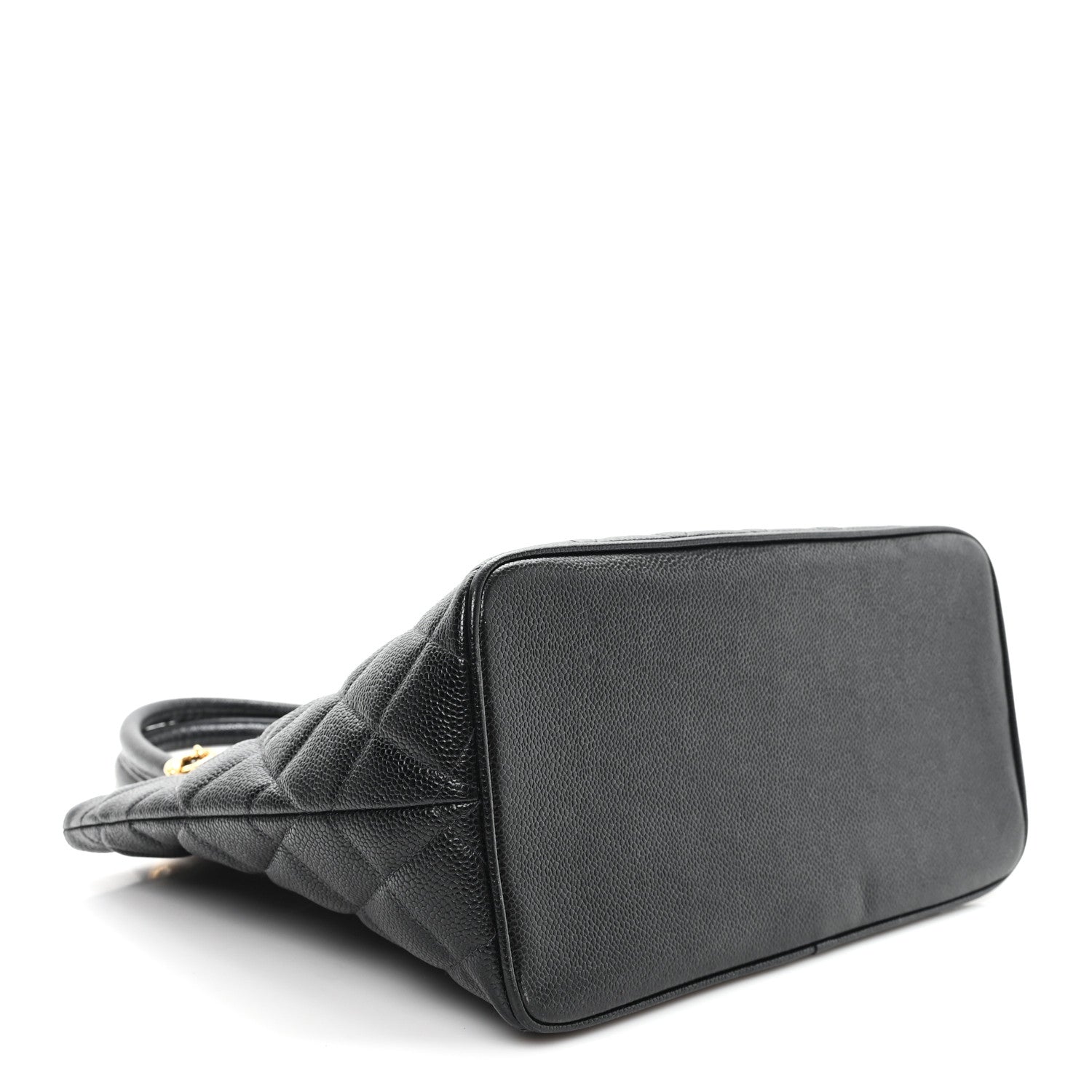 Caviar Quilted Medallion Tote Black