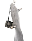 Calfskin Toile de Jouy Carnivora Medium Lady D1OR White Black