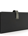 Epsom Matte Alligator Bearn Touch Gusset Wallet Graphite Gris Ciment