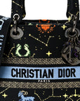 Canvas Pixel Zodiac Embroidered Medium Lady D-Lite Nero Multicolor