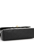 Caviar Quilted Small Double Flap Black