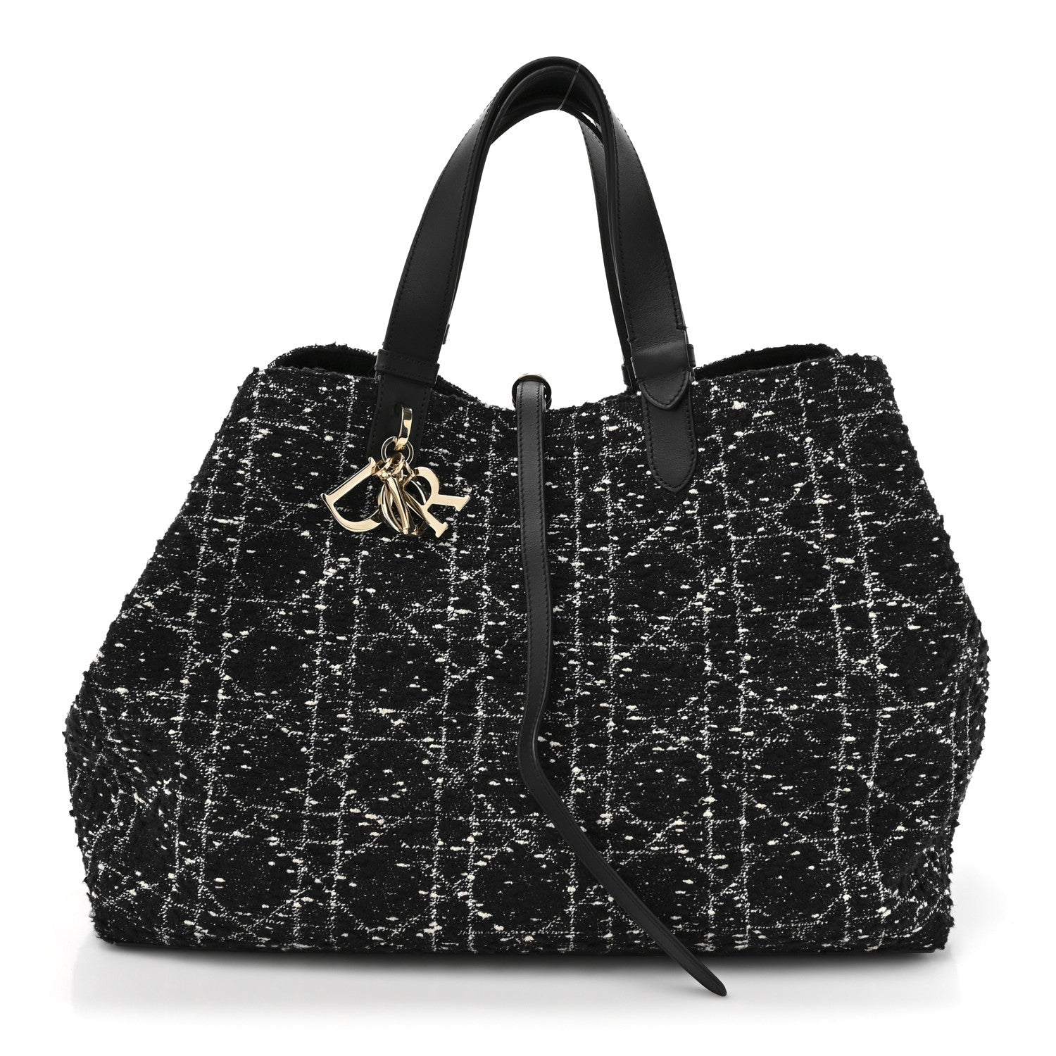 Tweed Cannage Large Toujours Black White