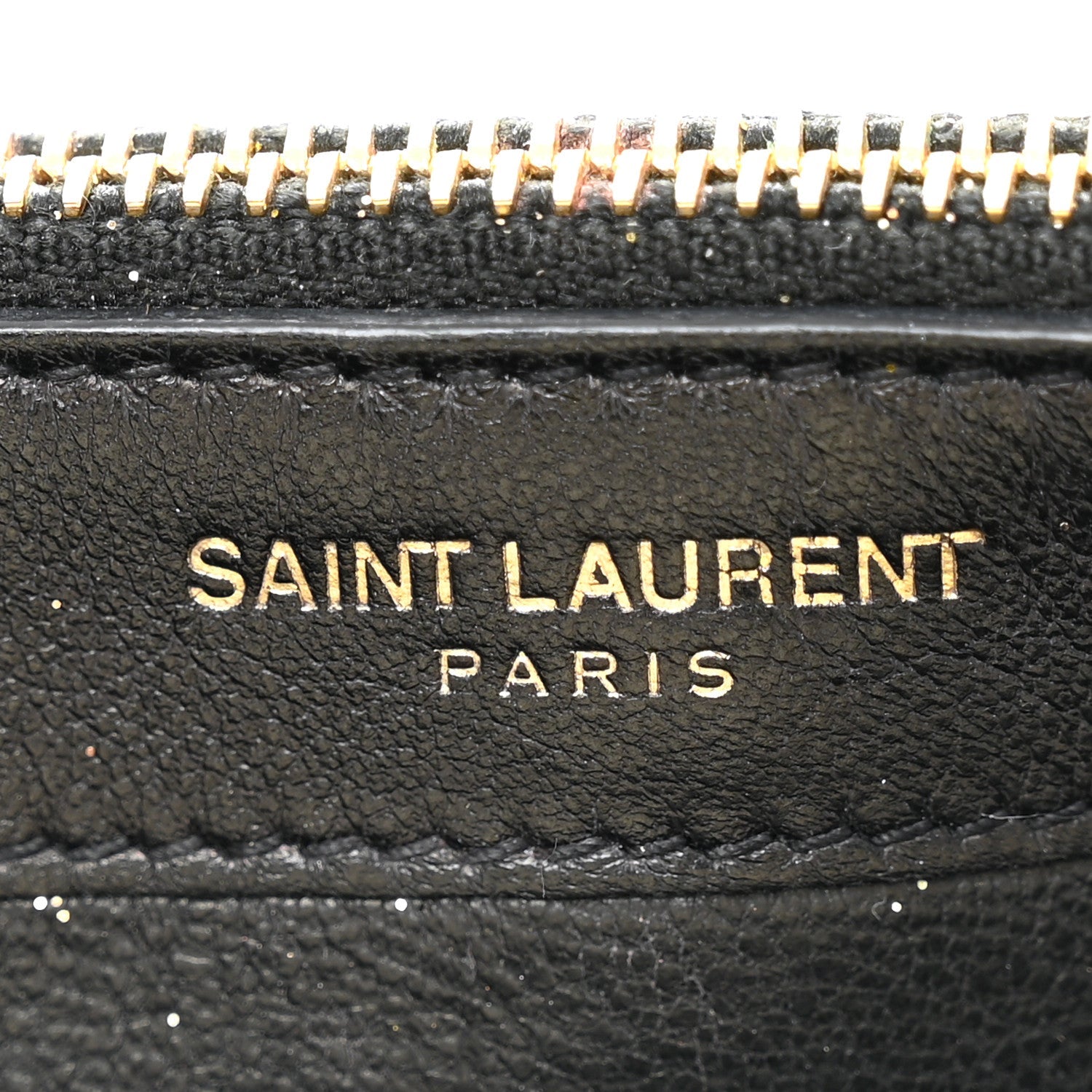 Metallic Canvas Woven Small Classic Monogram Kate Tassel Chain Wallet Gold