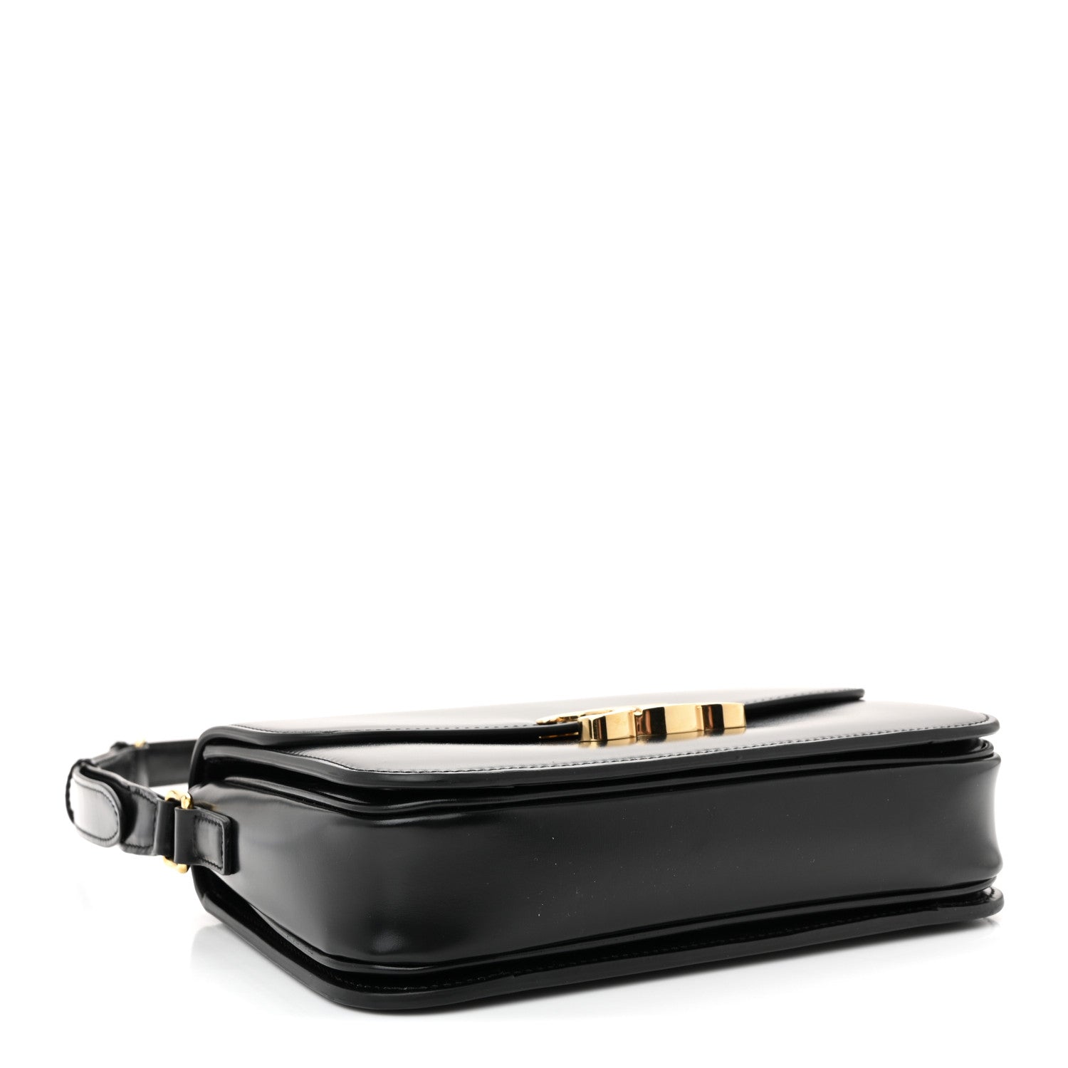 Shiny Calfskin Medium Triomphe Black