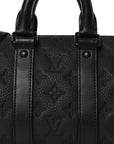 Monogram Taurillon Keepall Bandouliere 25 Black