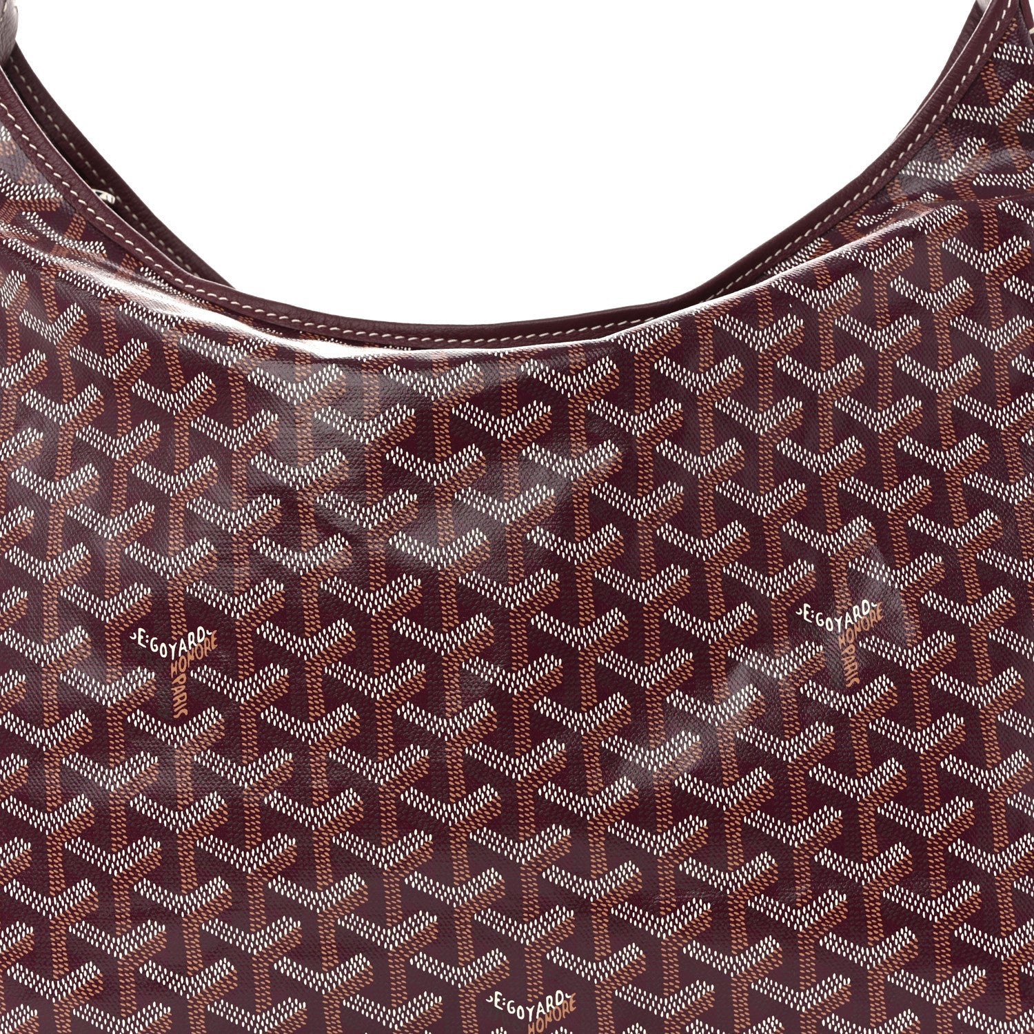 Goyardine Boheme Hobo Burgundy