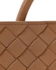 Nappa Intrecciato Small Andiamo Shoulder Bag Biscuit