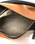 Calfskin Small Puzzle Bag Amber Light Oat Black
