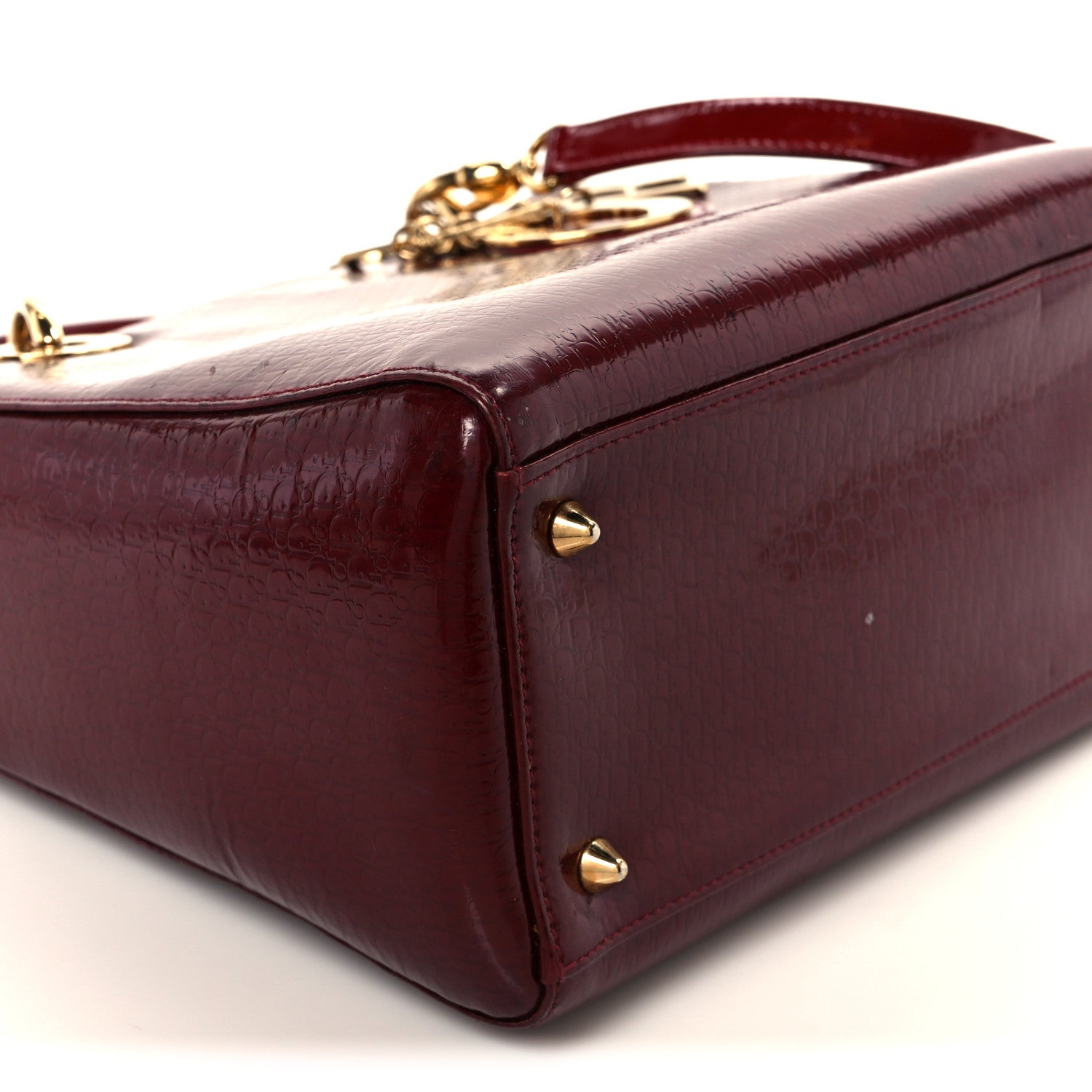 Patent D1ORissimo Medium Lady D1OR Burgundy Red