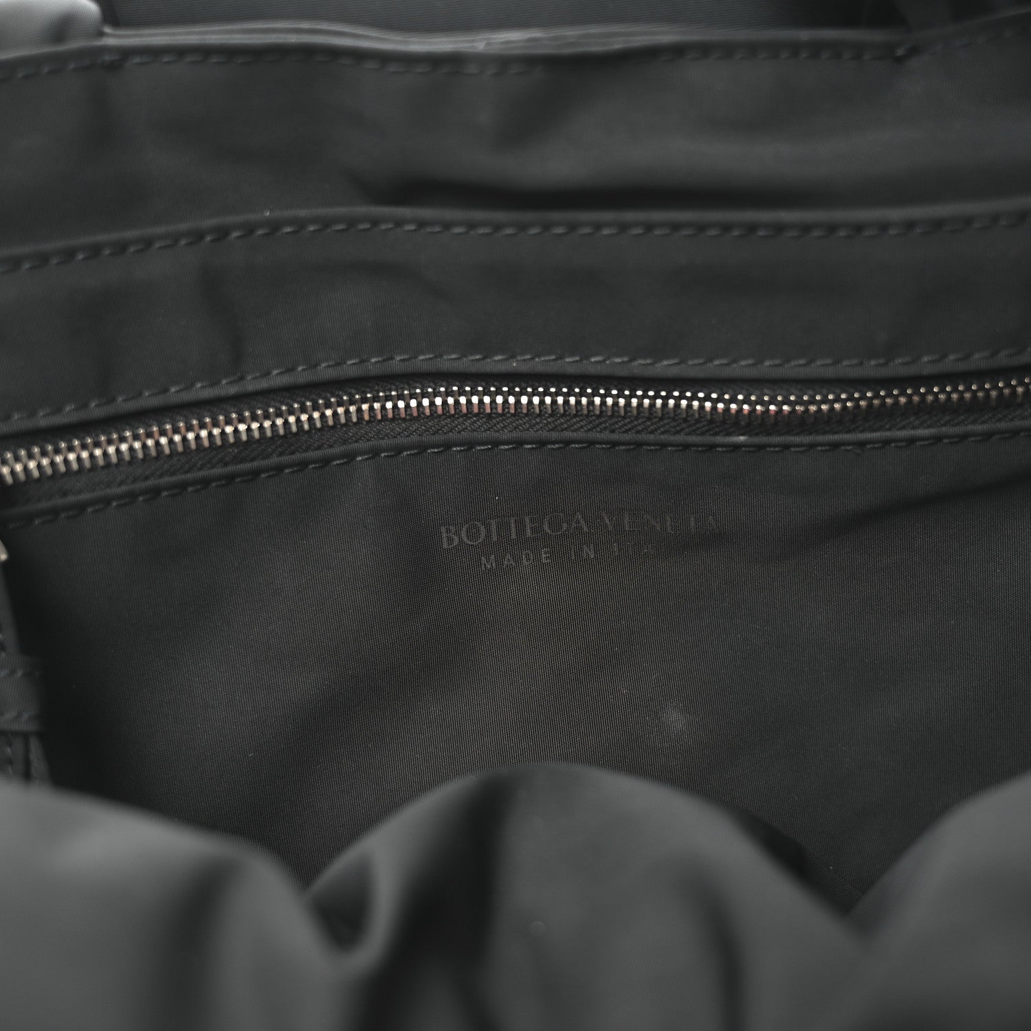 Nylon Intrecciato Padded Tech Maxi Cassette Bag Black