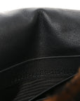 Shearling Vitello Dolce Macro FF 1974 Mini Baguette Tobacco Black
