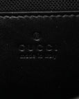 Calfskin Matelasse Monochrome Small GG Marmont Chain Shoulder Bag Black