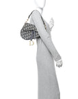 Oblique Saddle Bag Blue