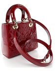 Patent Cannage Small Lady D1OR Cherry Red