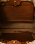 Lambskin Shearling Medium Deauville Tote Brown