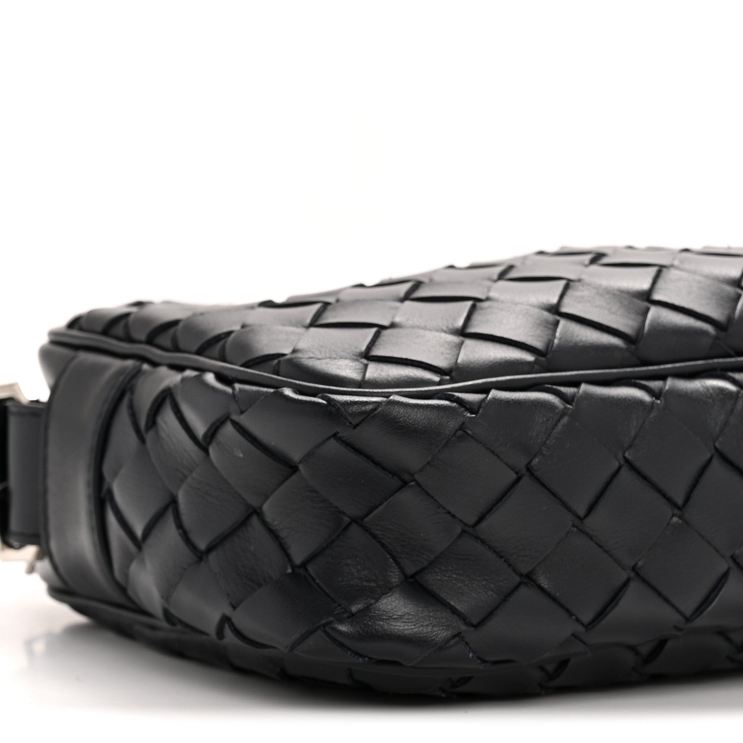 Calfskin Intrecciato Small Camera Bag Navy
