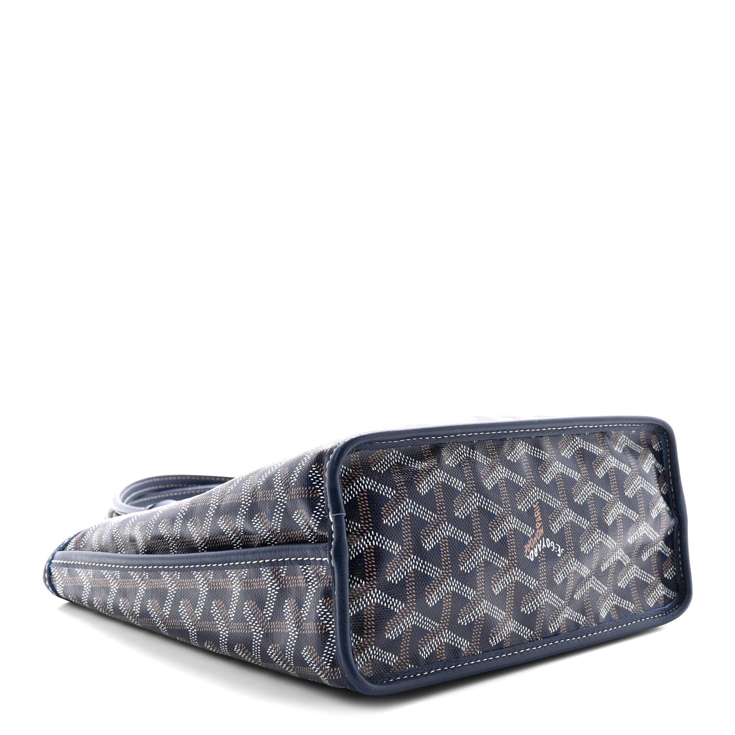 Goyardine Reversible Mini Anjou Navy