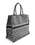 Oblique Large Book Tote Blue Multicolor