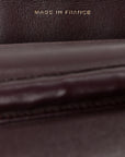 Lambskin Chevron Quilted Wallet On Chain WOC Black