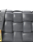Nappa Maxi Intreccio Padded Cassette Crossbody Bag Thunder