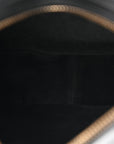 Supple Calfskin Cuir Triomphe Small Heloise Shoulder Bag Black