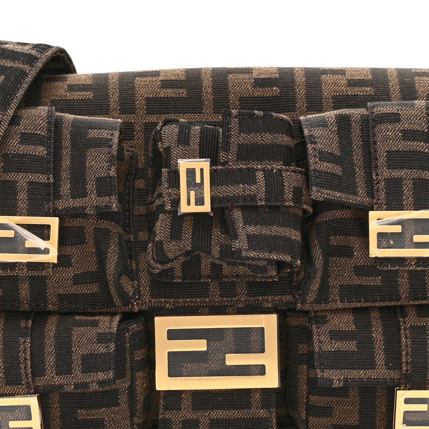 Fabric Jacquard FF 1974 Multipocket Baguette Tobacco Moro