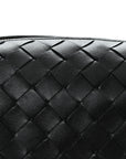 Calfskin Nappa Intrecciato Candy Wallace Black