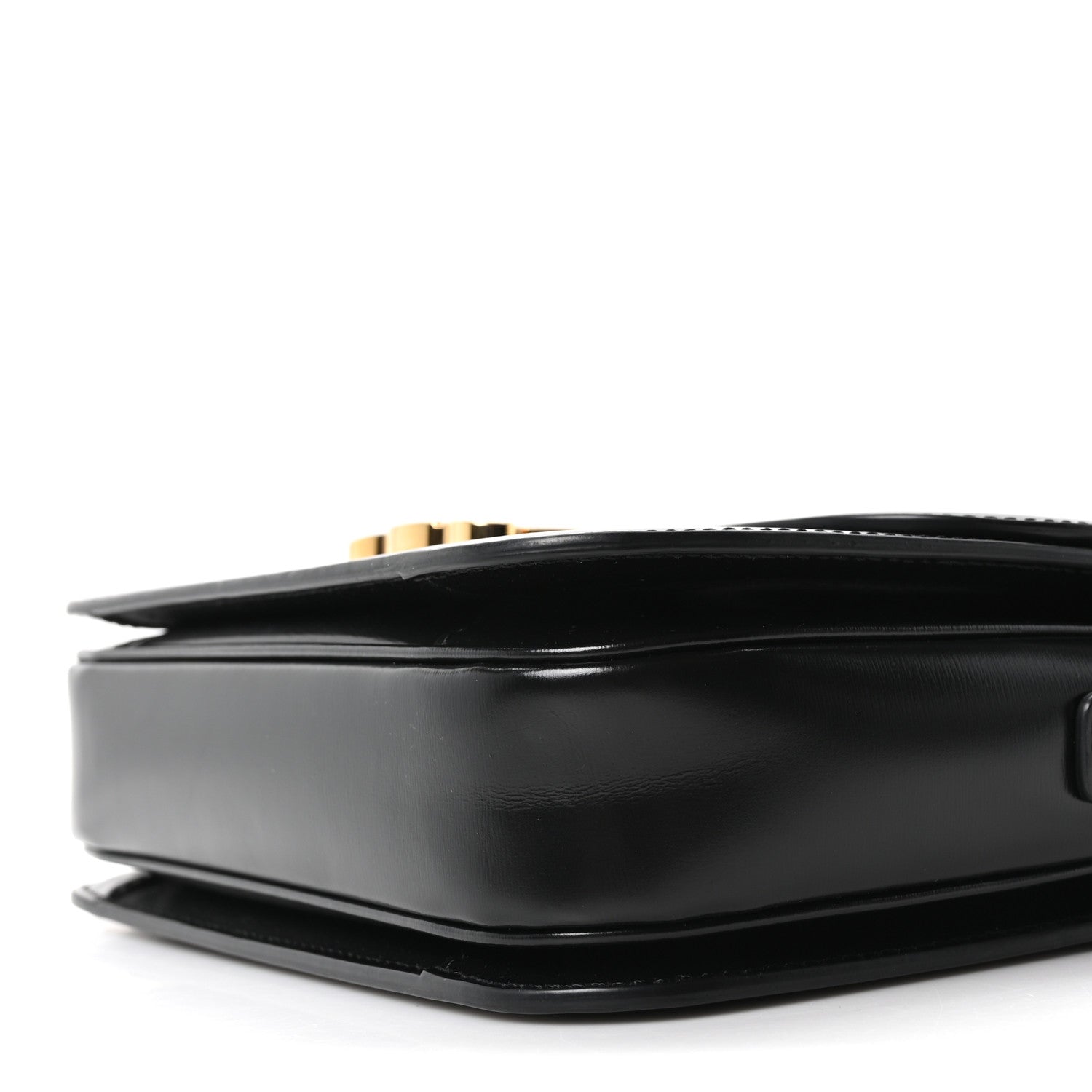 Shiny Calfskin Medium Triomphe Black