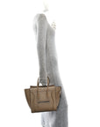 Drummed Calfskin Micro Luggage Dune