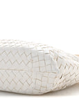 Nappa Intrecciato Small Capri Tote White