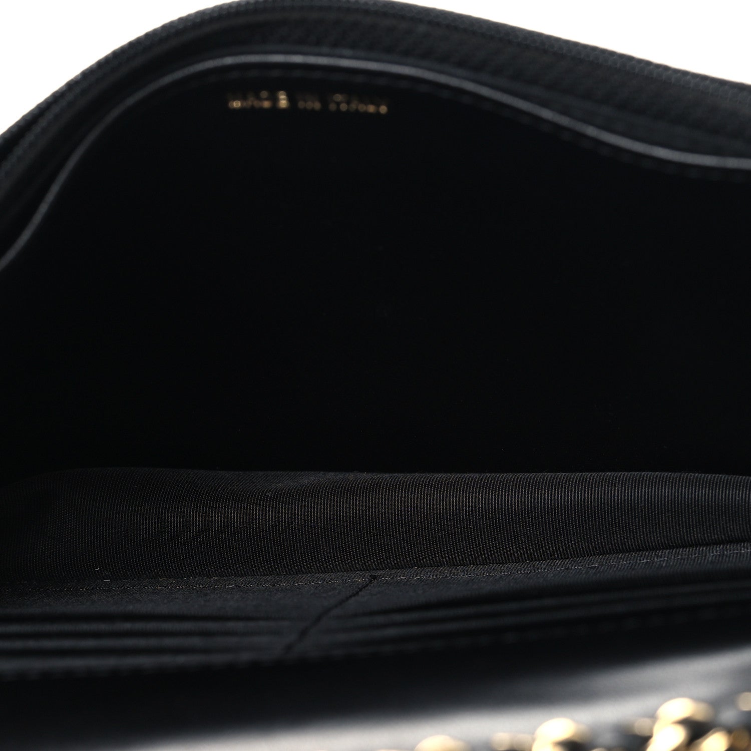 Lambskin Quilted Trendy CC Wallet On Chain WOC Black
