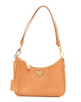 Saffiano Lux Mini Re-Edition Shoulder Bag Arancio