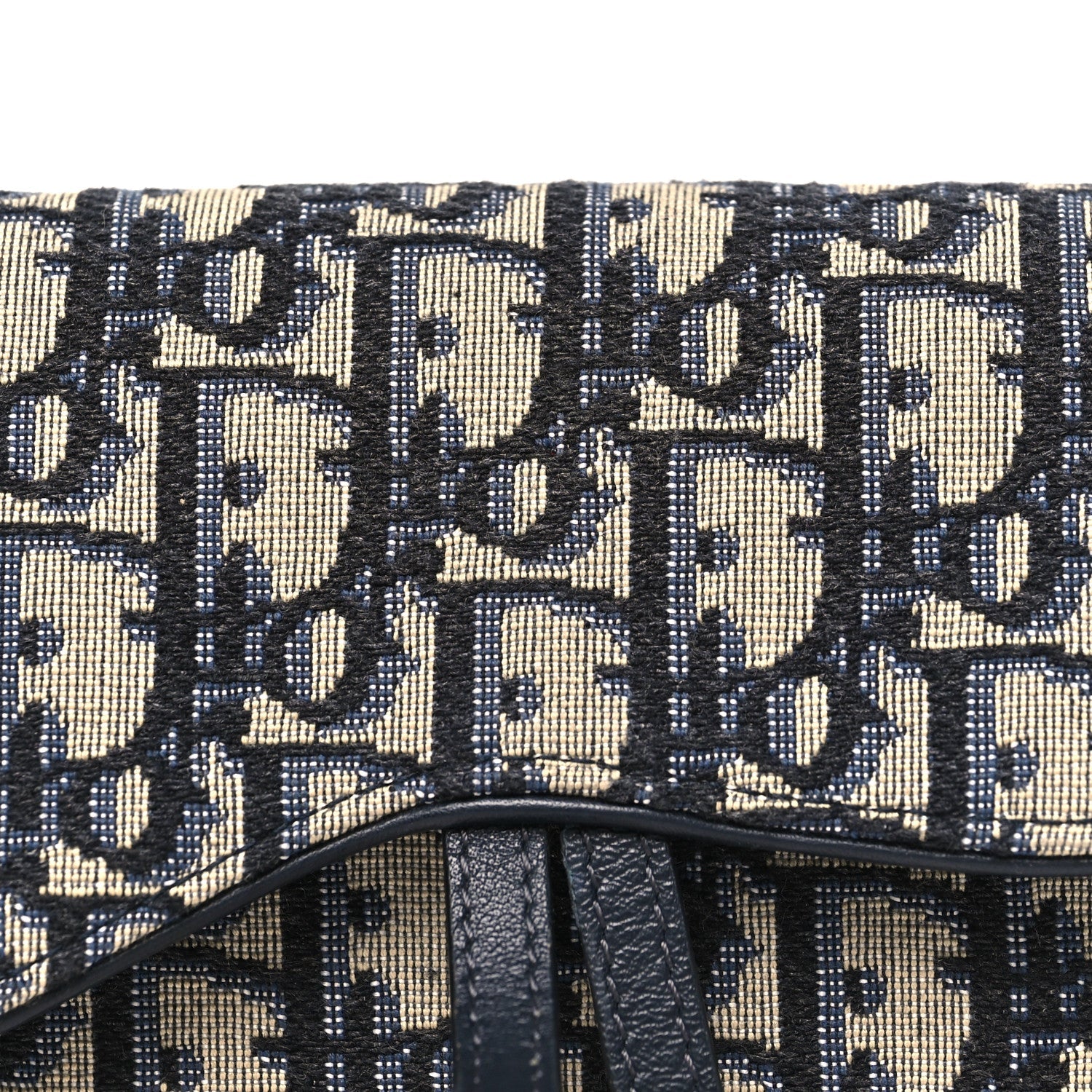 Oblique Saddle Belt Bag Blue