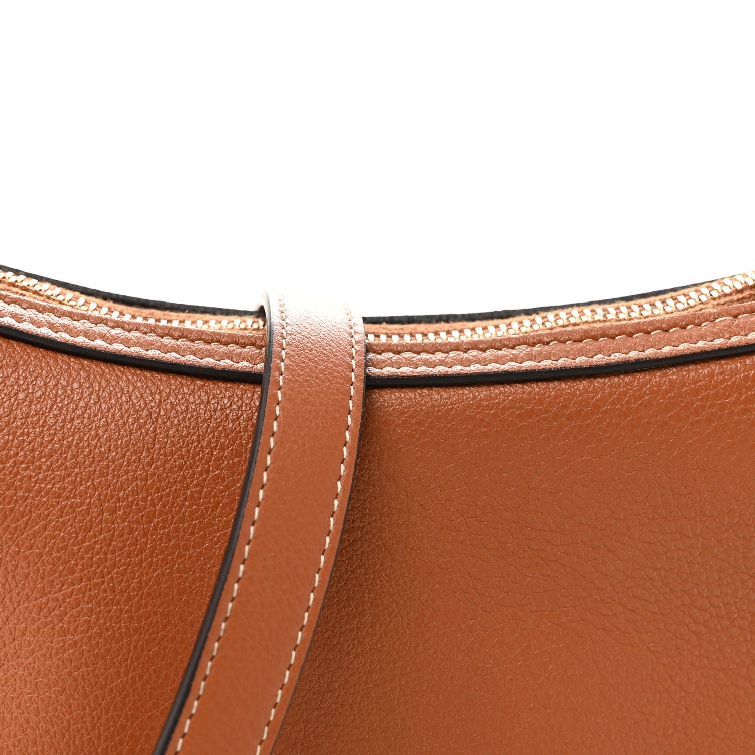Supple Calfskin Small Triomphe Heloise Shoulder Bag Tan