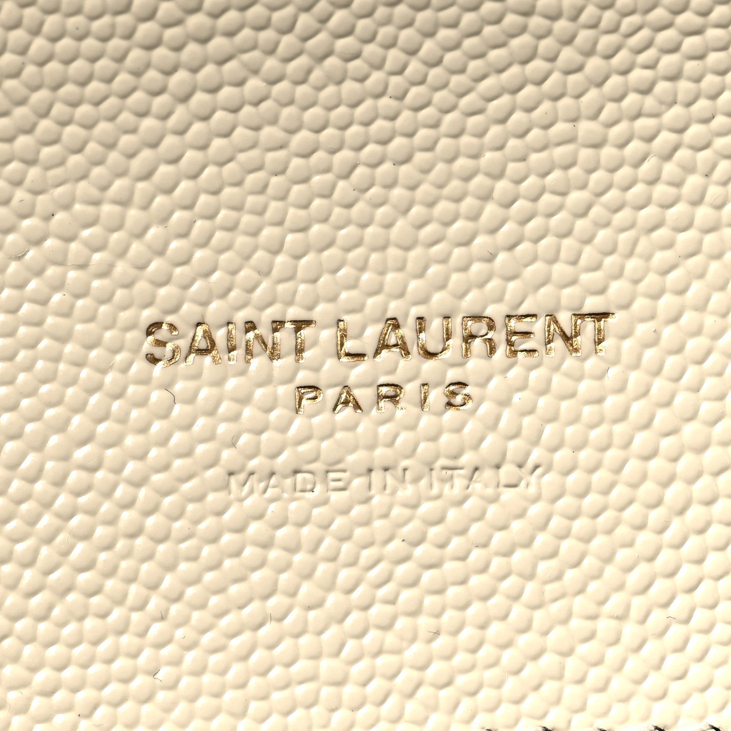 Grain De Poudre Matelasse Chevron Cassandre Envelope Chain Wallet Crema Soft