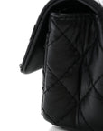 Aged Calfskin Quilted 2.55 Reissue Chain Waist Bag Black