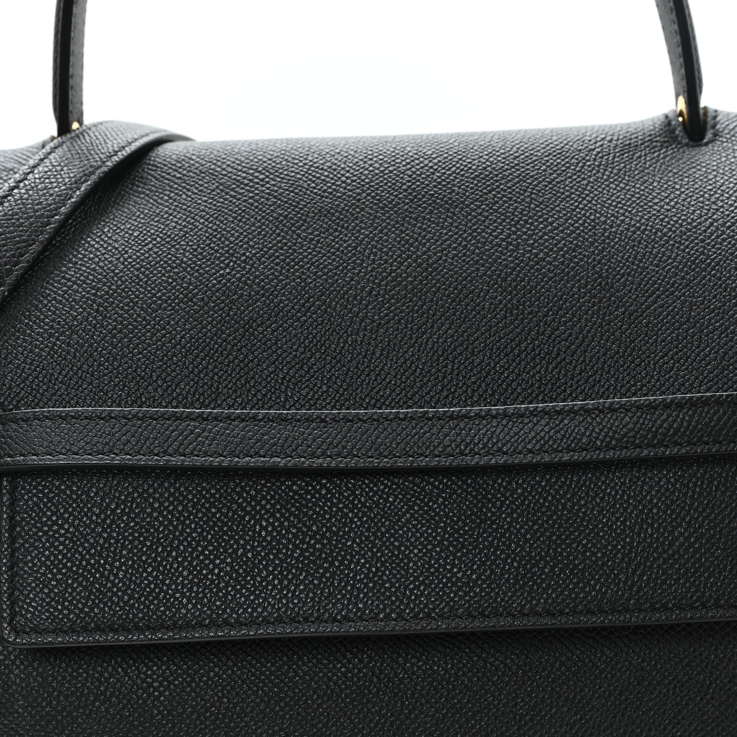 Grained Calfskin Mini Belt Bag Black