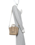 Drummed Calfskin Nano Luggage Dune