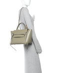Smooth Calfskin Mini Belt Bag Light Khaki Cream