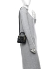 Lambskin Cannage Micro Lady D1OR Black