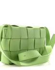 Lambskin Maxi Intrecciato Cassette Crossbody Bag Pistachio