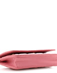 Caviar Quilted Wallet on Chain WOC Pink