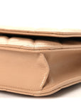 Caviar Quilted Wallet on Chain WOC Beige
